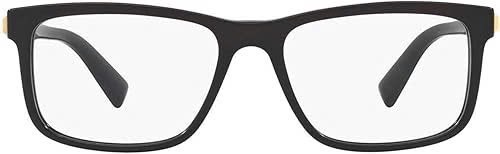 GỌNG KÍNH - Versace Men's VE3253 55mm Black Eyeglasses with Clear Demo Lens