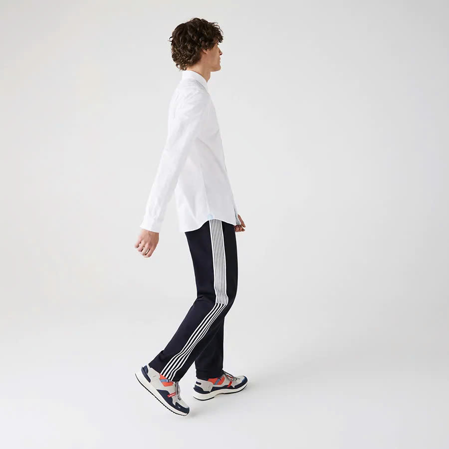 Sơ mi Lacoste trắng túi ngực