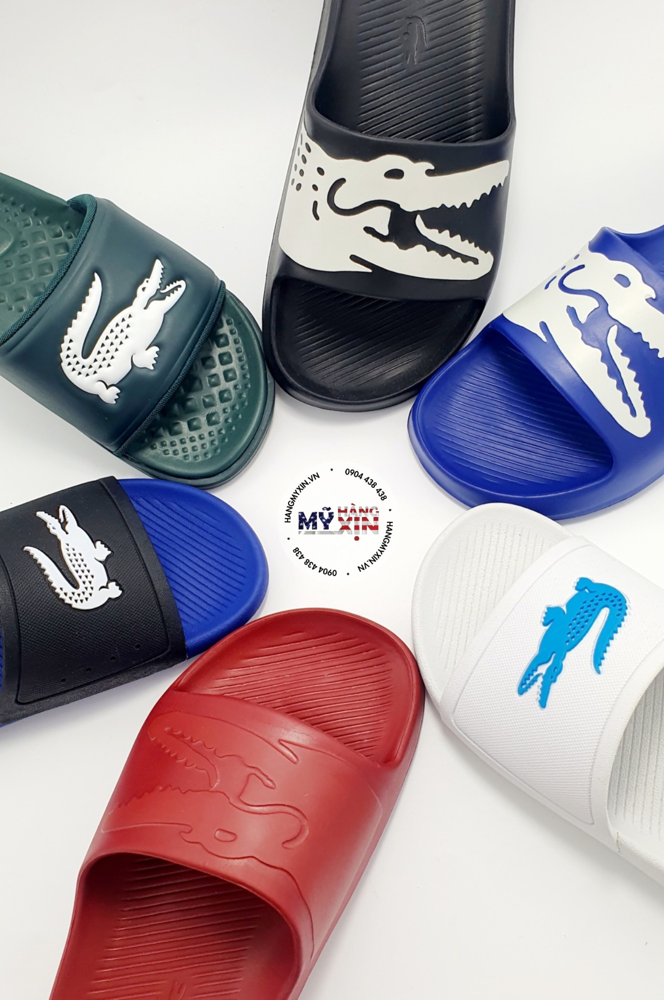 Dép Lacoste Men's Croco Slide Sandal