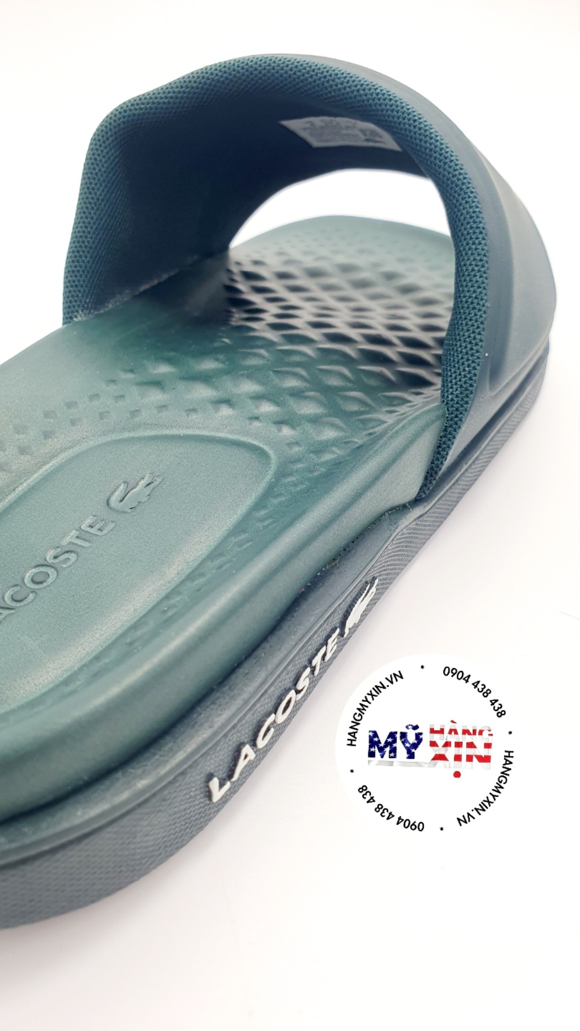 Dép Nam Lacoste Croco Dualiste - Màu Xanh đậm