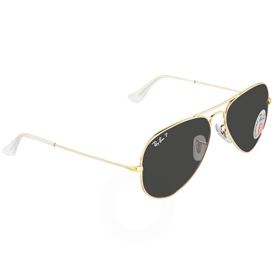 RAY-BAN RB3025 919648 55-14 - Aviator Classic Polarized Black Pilot Unisex Sunglasses