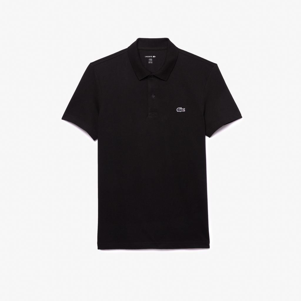 Polo Lacoste Regular Fit Cotton Blend - Black