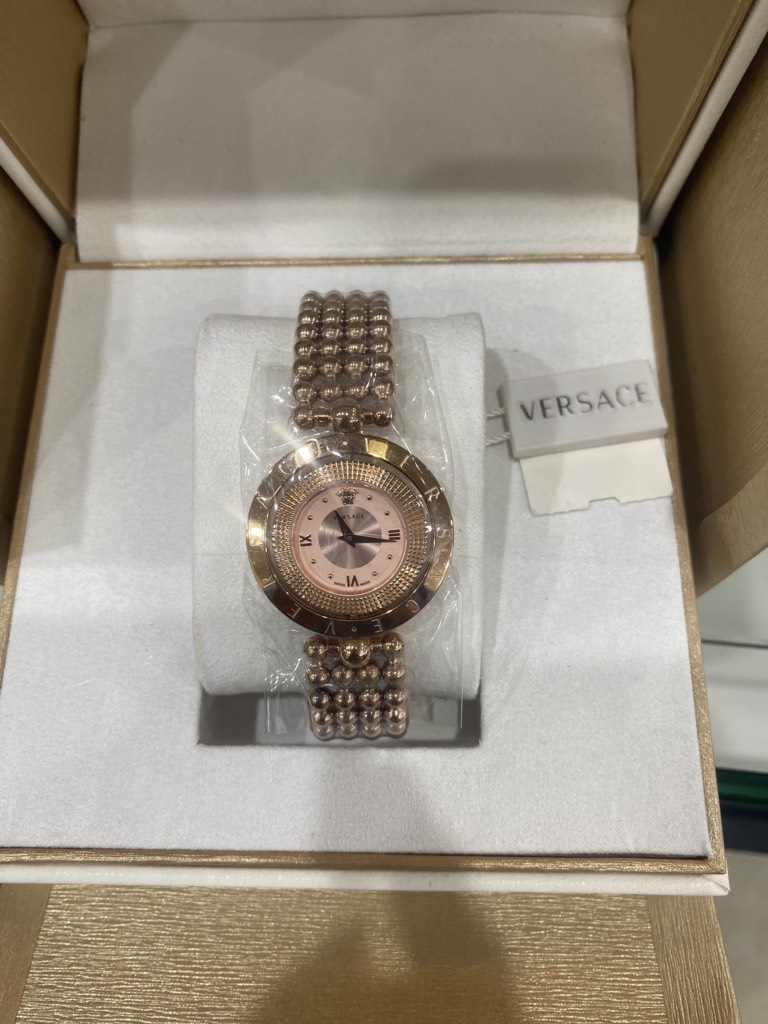 Đồng hồ Versace vàng - Mặt xoay vàng hồng