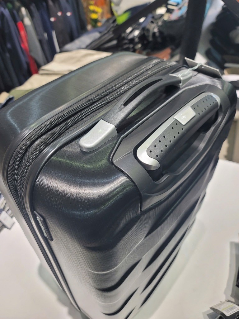 Vali samsonite đen logo bạc