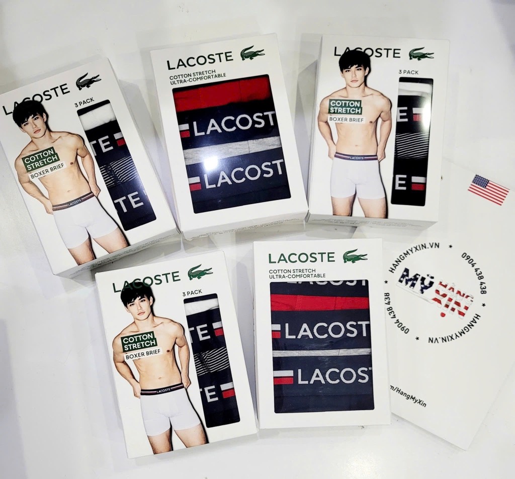 Lacoste 3 Pack Boxer Brief