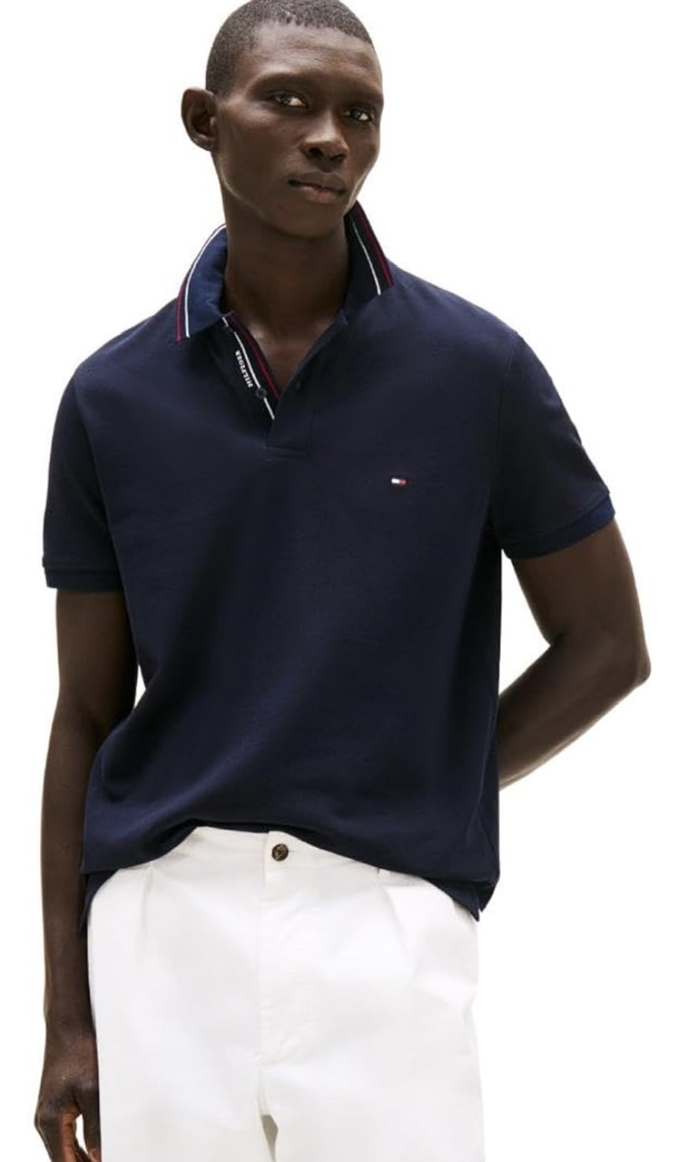 Polo Tommy Hilfiger Regular Fit Tipped Collar - Desert Sky