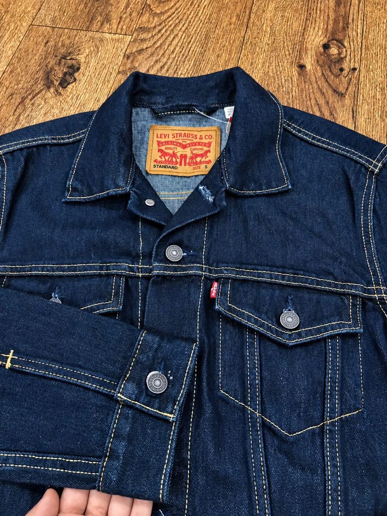 Jackets denim levis tag vải