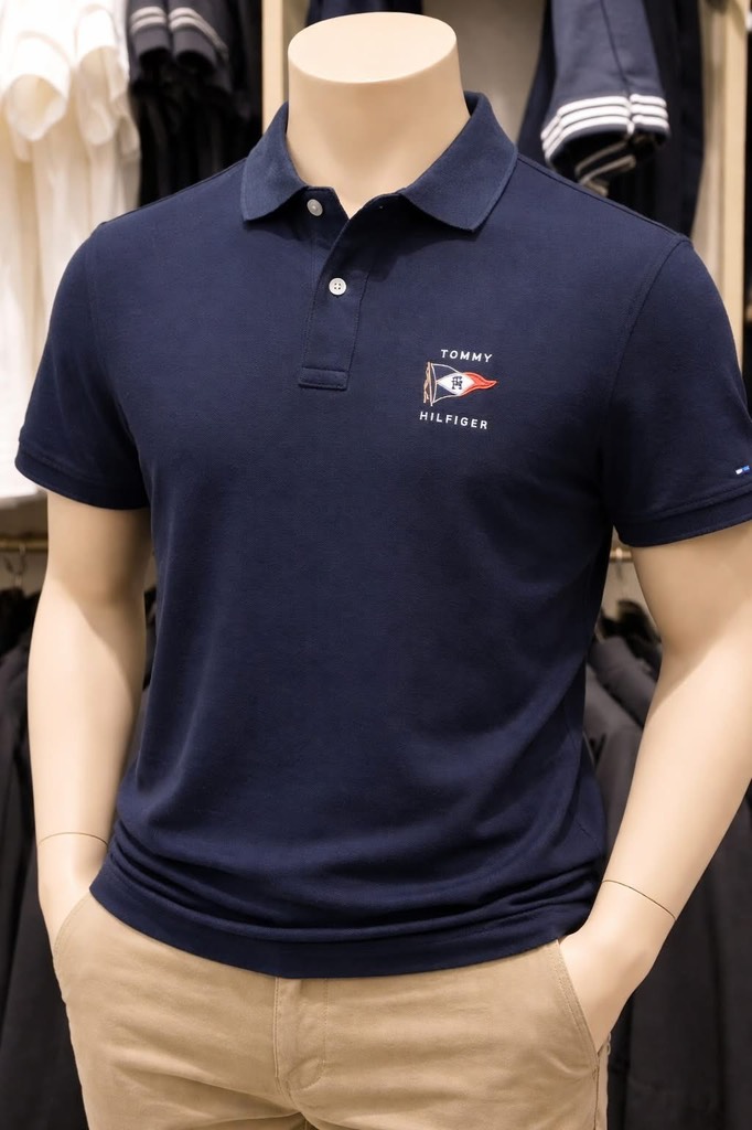 Polo Tommy Hilfiger Regular Fit Nautical Flag - Navy