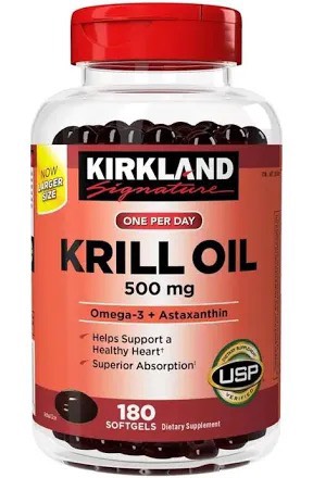 Omega 3 nhuyễn thể Kirkland Krill Oil 500mg-180 viên