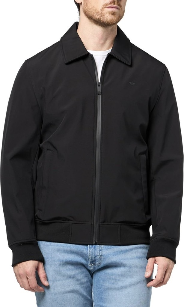 Khoác gió Dockers laydown collar - black filled