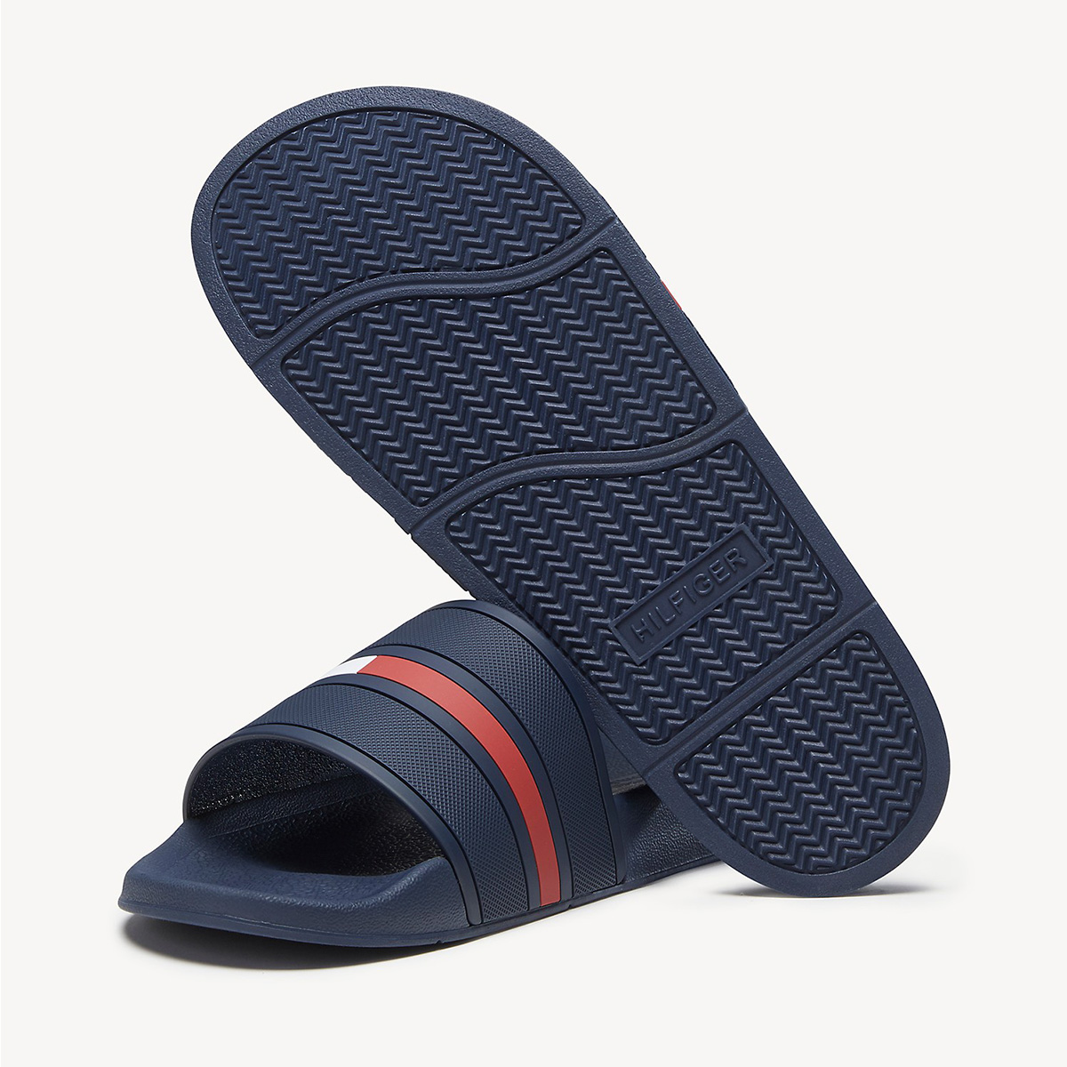 Dép Tommy Hilfiger Men's Redder Slide - Dark Blue