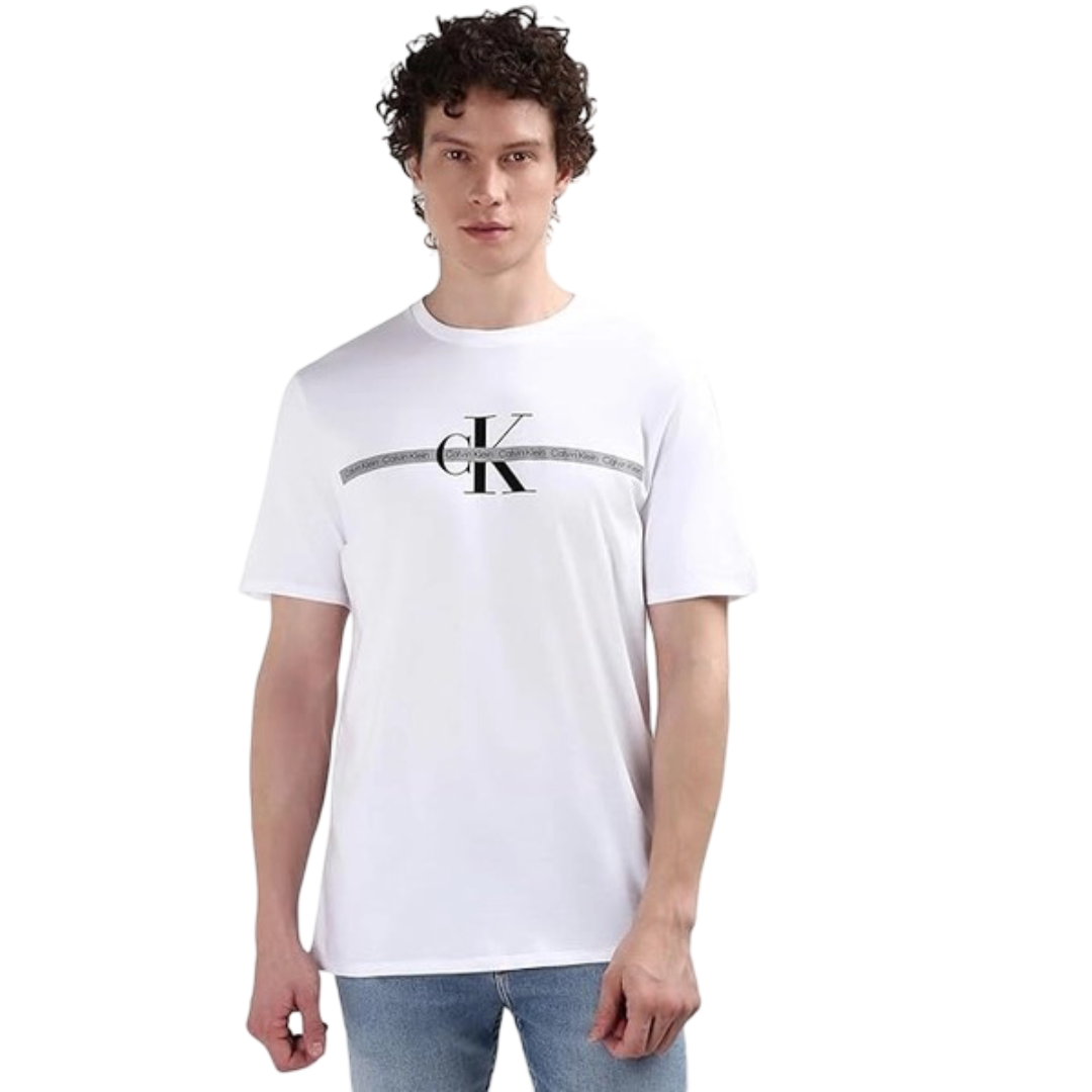 T-shirt Calvin Klein | Polera repeat layered - White