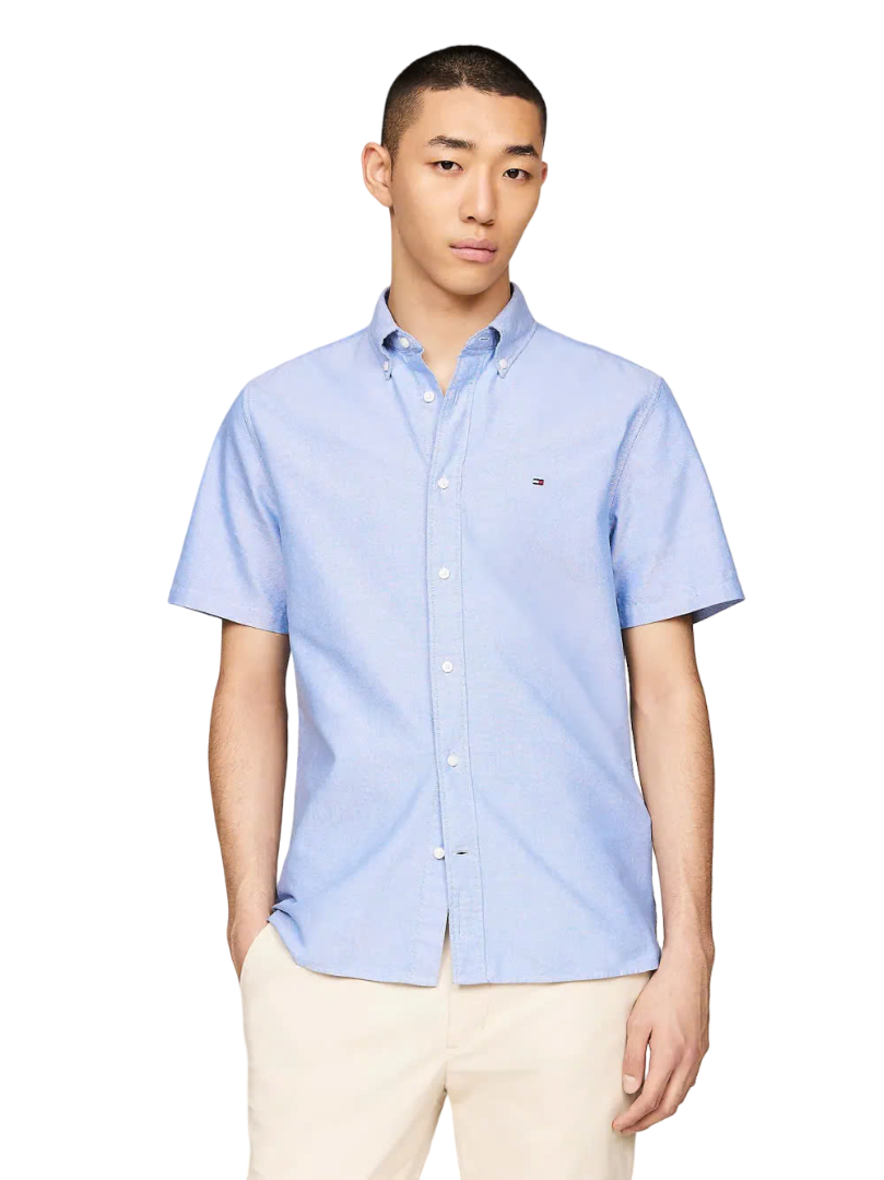 Sơ mi tommy blue cotton