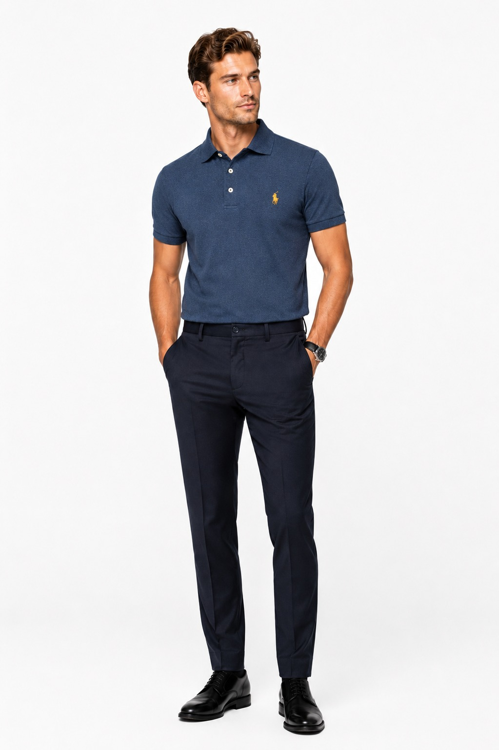 Polo Polo Raphlauren navy - Custom slimfit