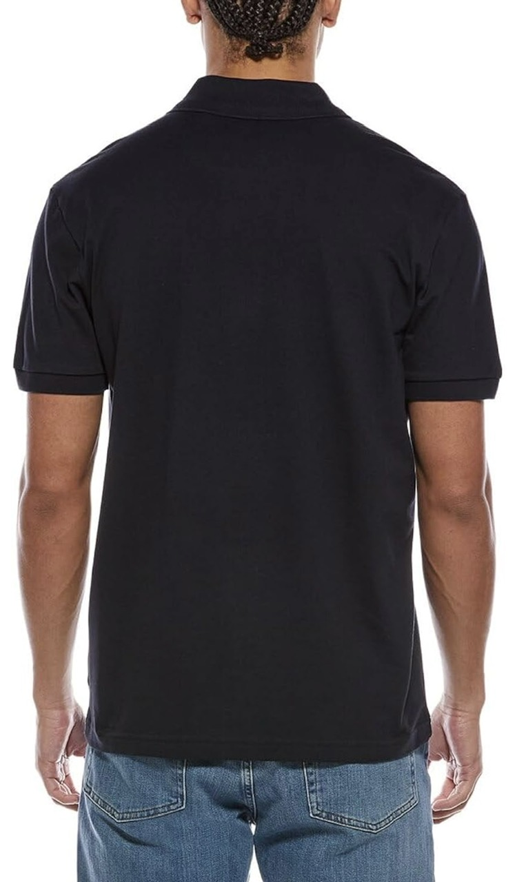 BOSS Men's Logo Collar Cotton Blend Polo Shirt - Navy zone