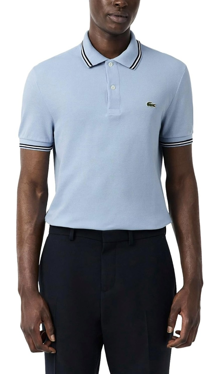Polo Lacoste - Regular fit - Blue kẻ sọc