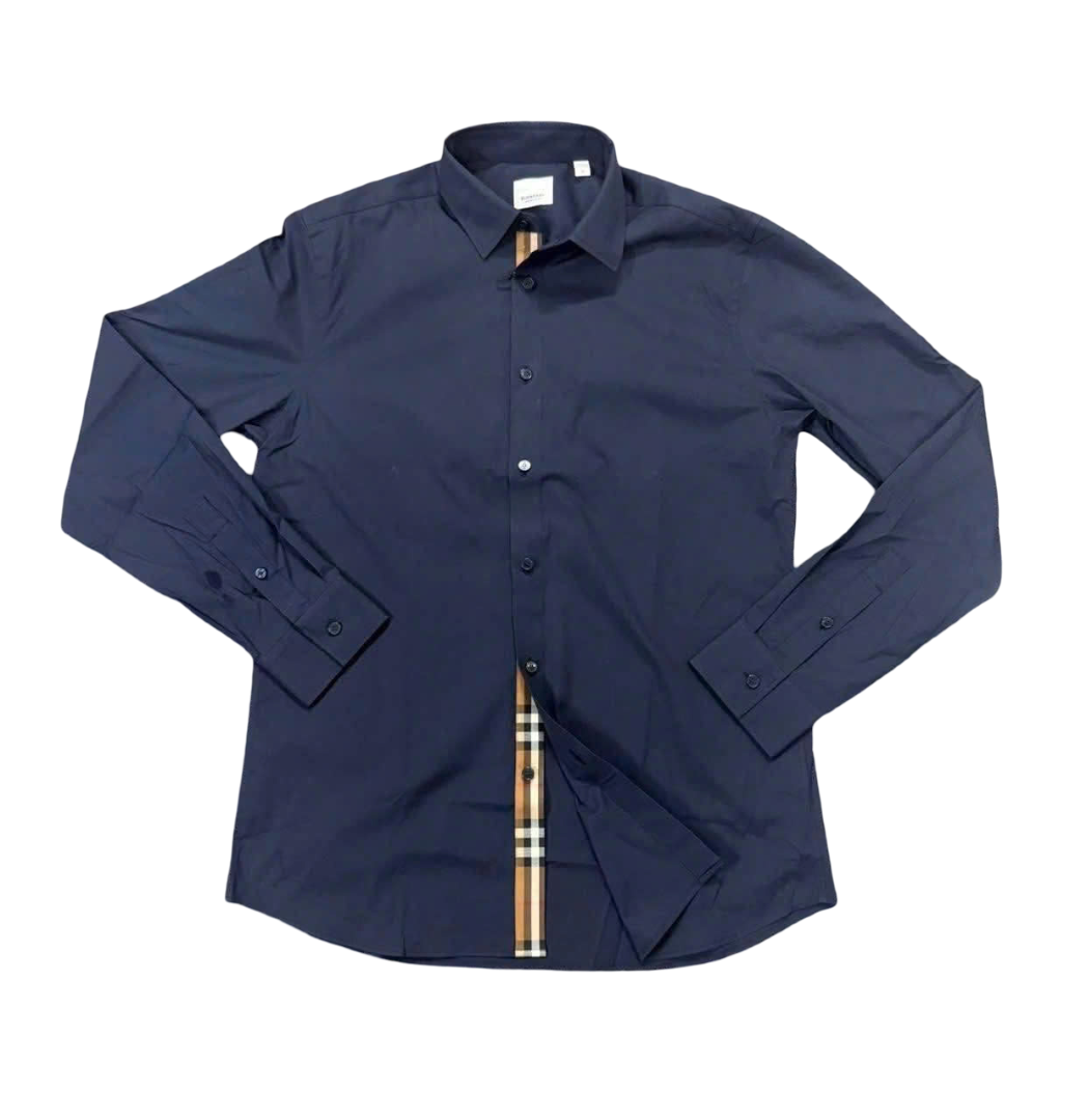 Shirt Burberry Regular Fit Cotton Poplin - Navy