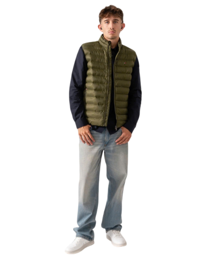 Vest Packable quilted Tommy - Olive