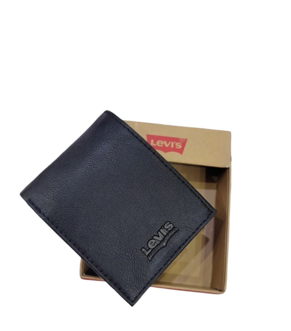 Ví Levis đen logo đen