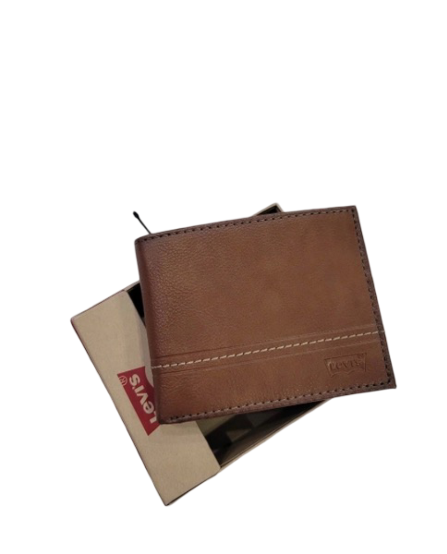 Ví Levi's nâu chỉ vàng