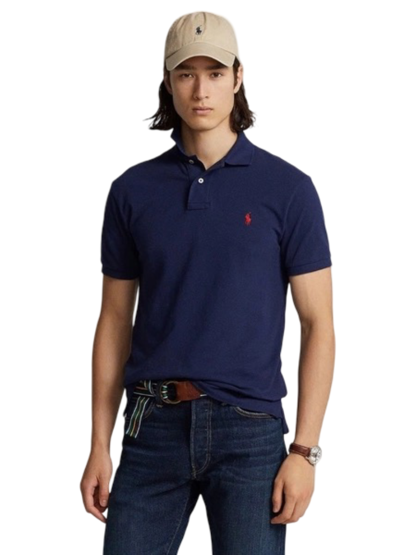 Polo Ralph Lauren The Iconic Mesh Custom Slim Fit - Navy/Red