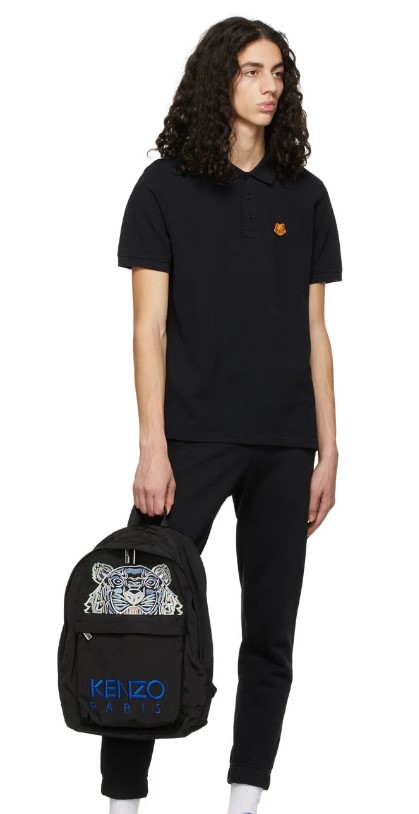 Áo polo Kenzo Black Tiger