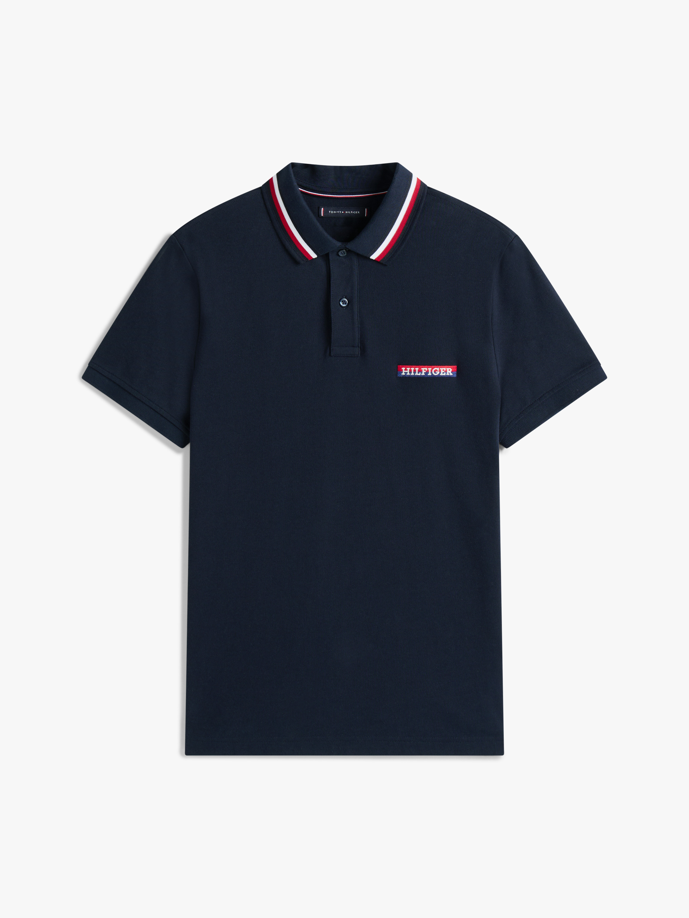 Polo tommy navy logo chữ ngực