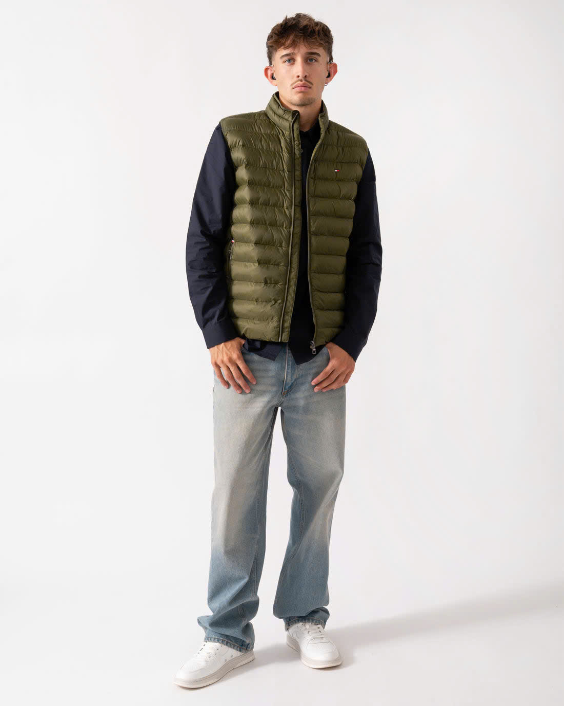 Vest Packable quilted Tommy - Olive