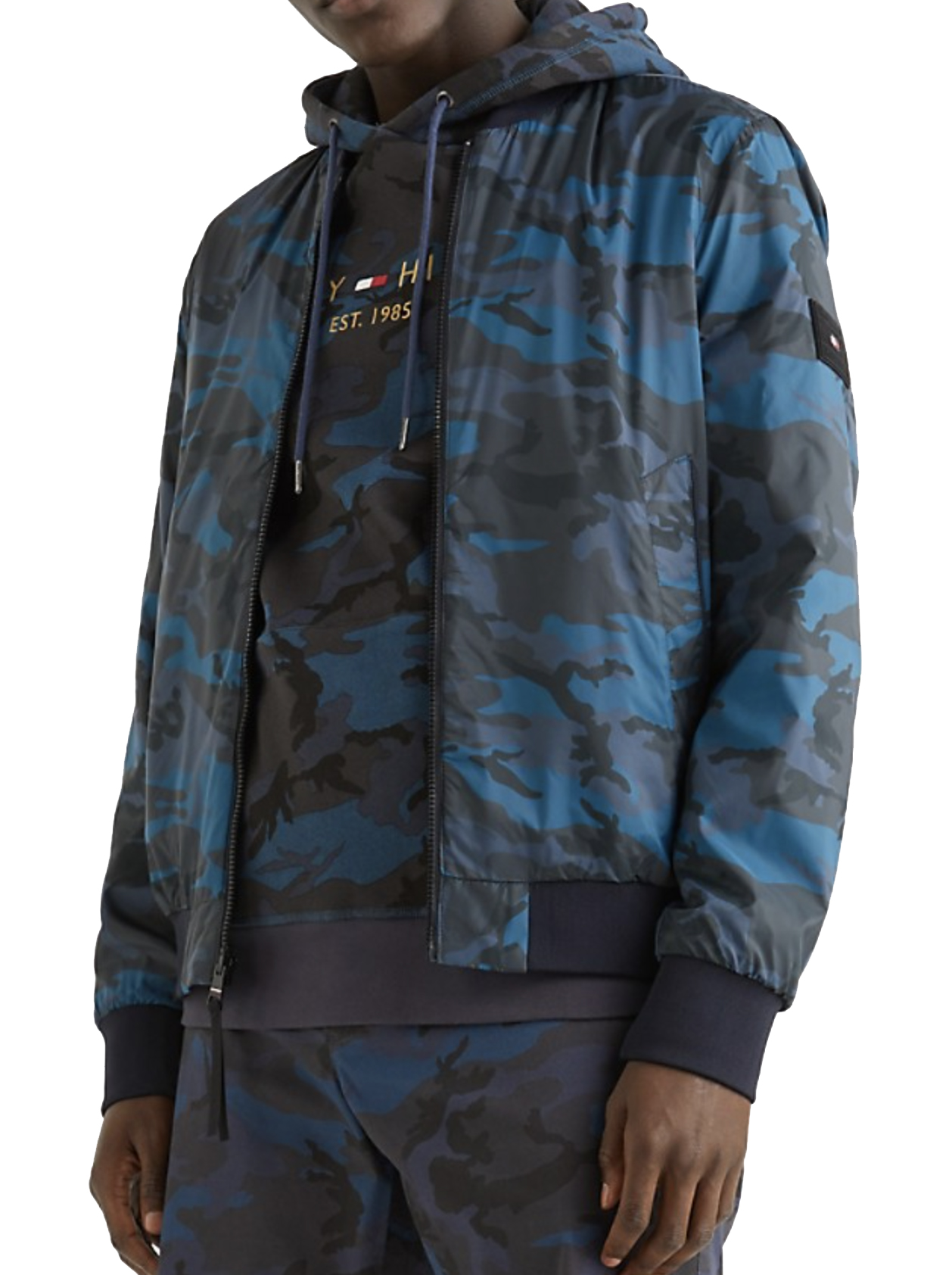 Khoác bomber Tommy Hilfiger mặc 2 mặt