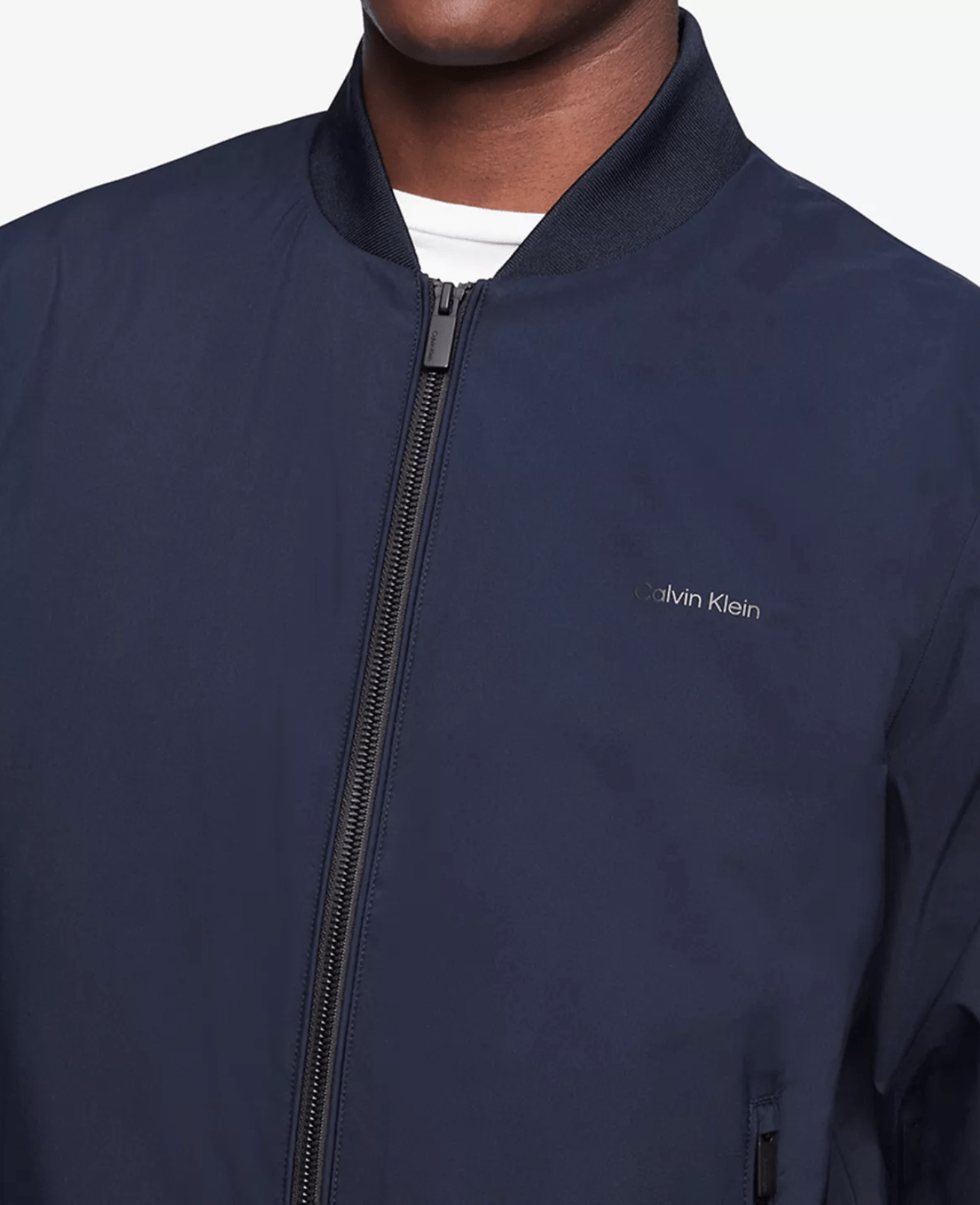 Khoác gió CK Matte Bomber Jacket - Navy