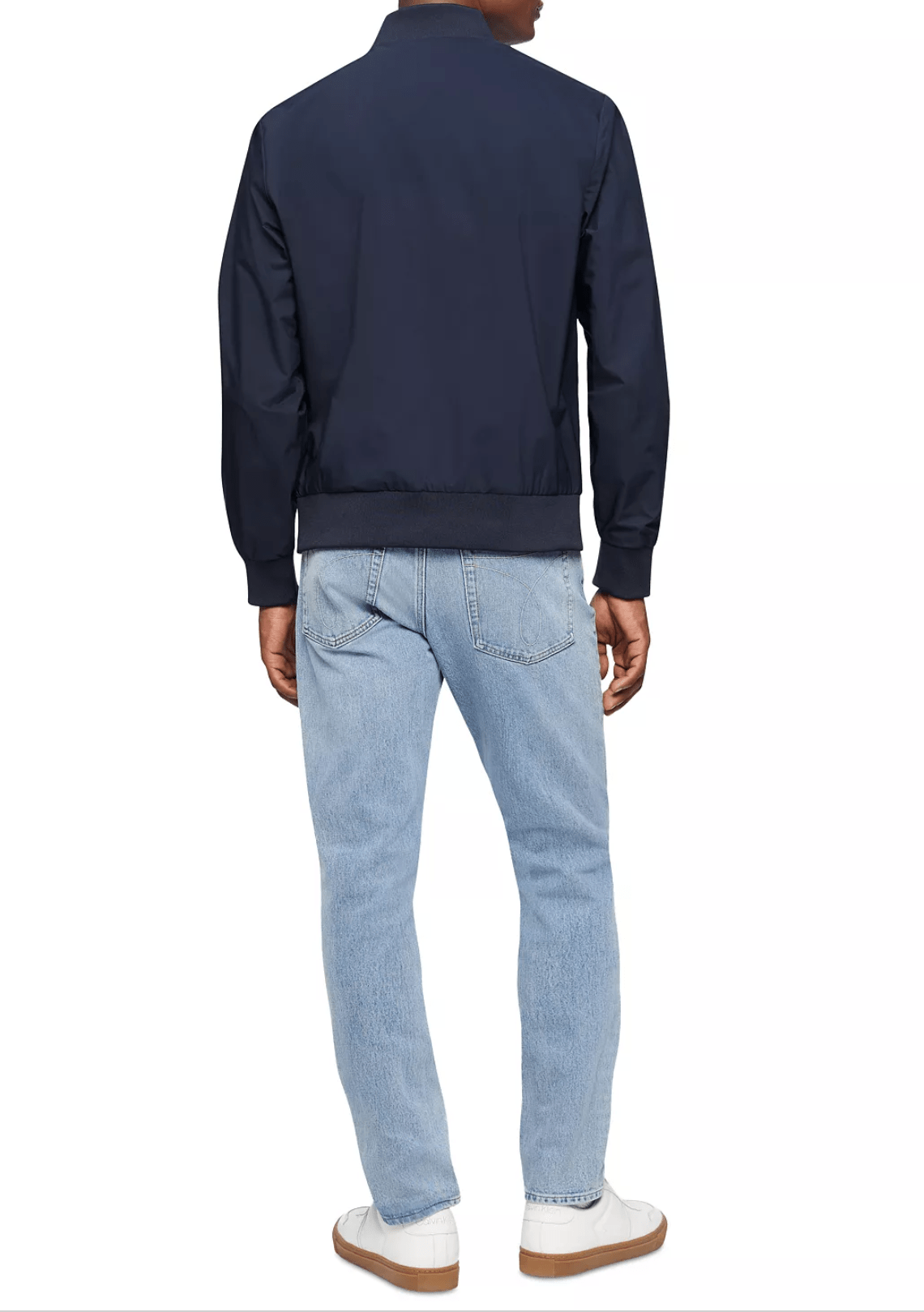 Khoác gió CK Matte Bomber Jacket - Navy