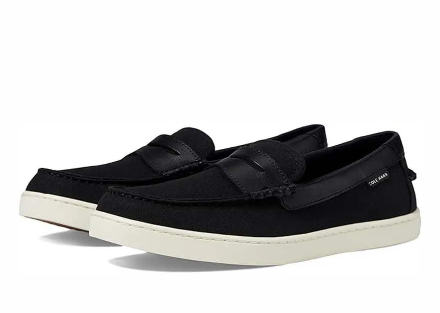 Loafer Cole Haan Nantucket Penny Txt - Black Canvas/Black/Ivory