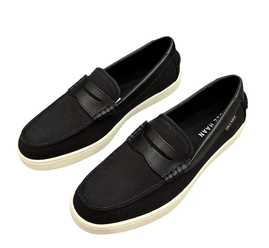 Loafer Cole Haan Nantucket Penny Txt - Black Canvas/Black/Ivory