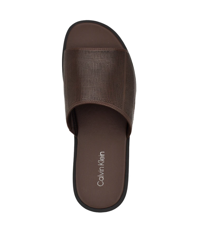 Dép Calvin Klein Men's Espar Slide - Medium Brown