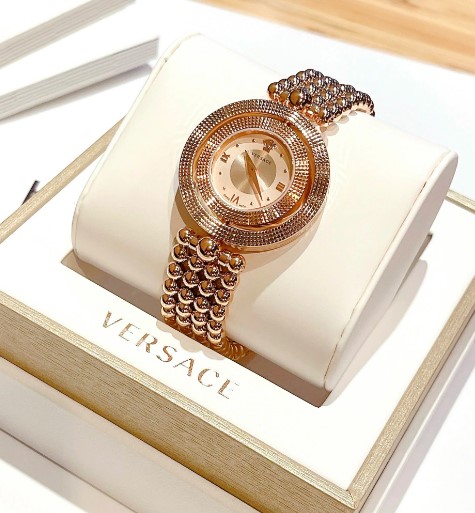 Đồng hồ Versace vàng - Mặt xoay vàng hồng