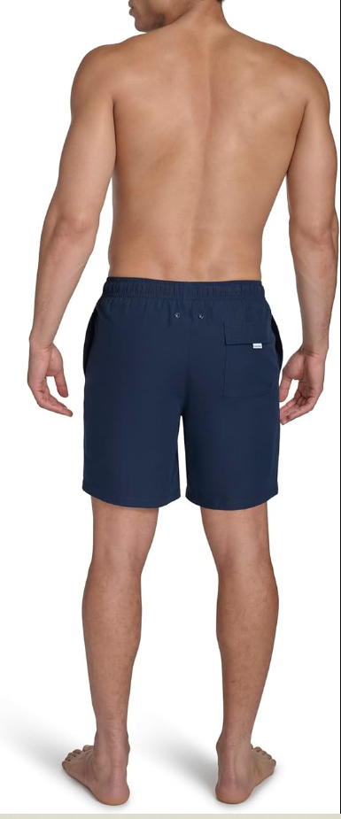 Calvin Klein Men's Volley Quick Dry Lightweight Swim Trunk - Navy