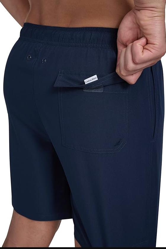 Calvin Klein Men's Volley Quick Dry Lightweight Swim Trunk - Navy