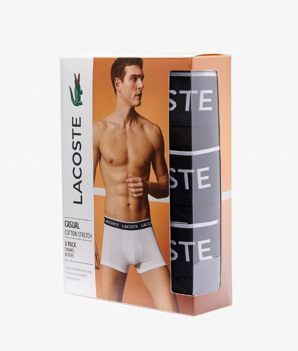 Set 3 boxer Lacoste - Đen