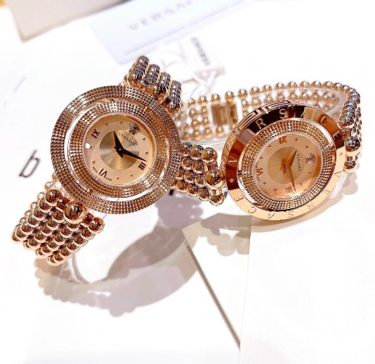 Đồng hồ Versace vàng - Mặt xoay vàng hồng