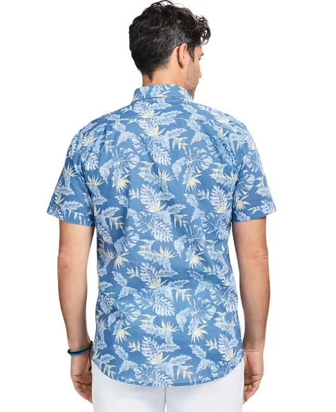 Sơ mi IZOD Saltwater Dockside Chambray S/S Button Down - Moonlight Blue