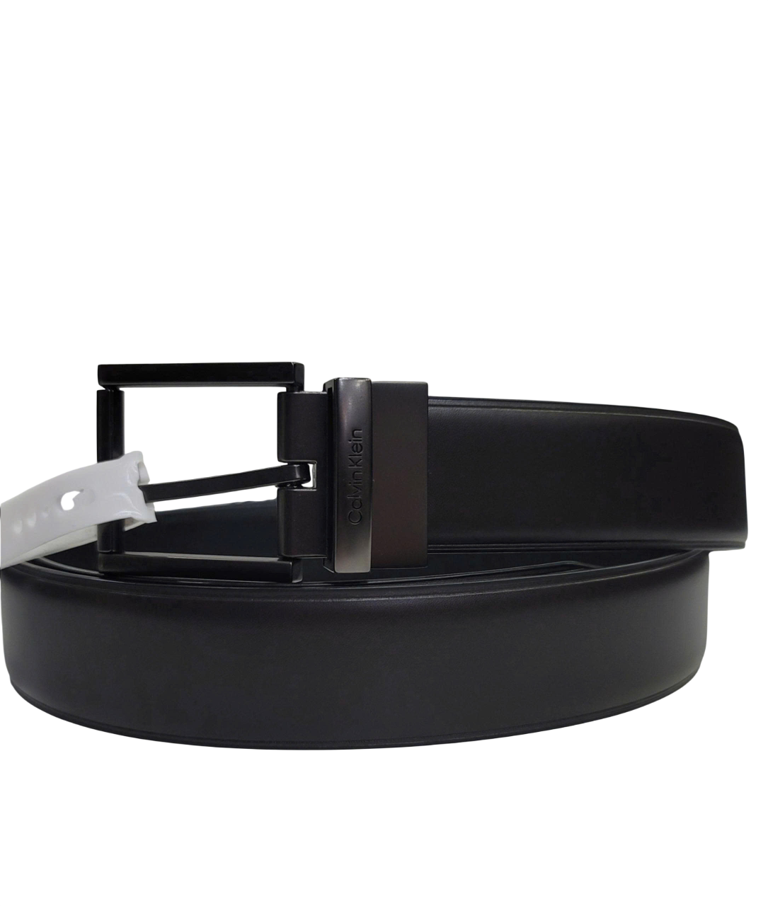 Thắt lưng Calvin Klein - Nâu trơn - Khóa bạc