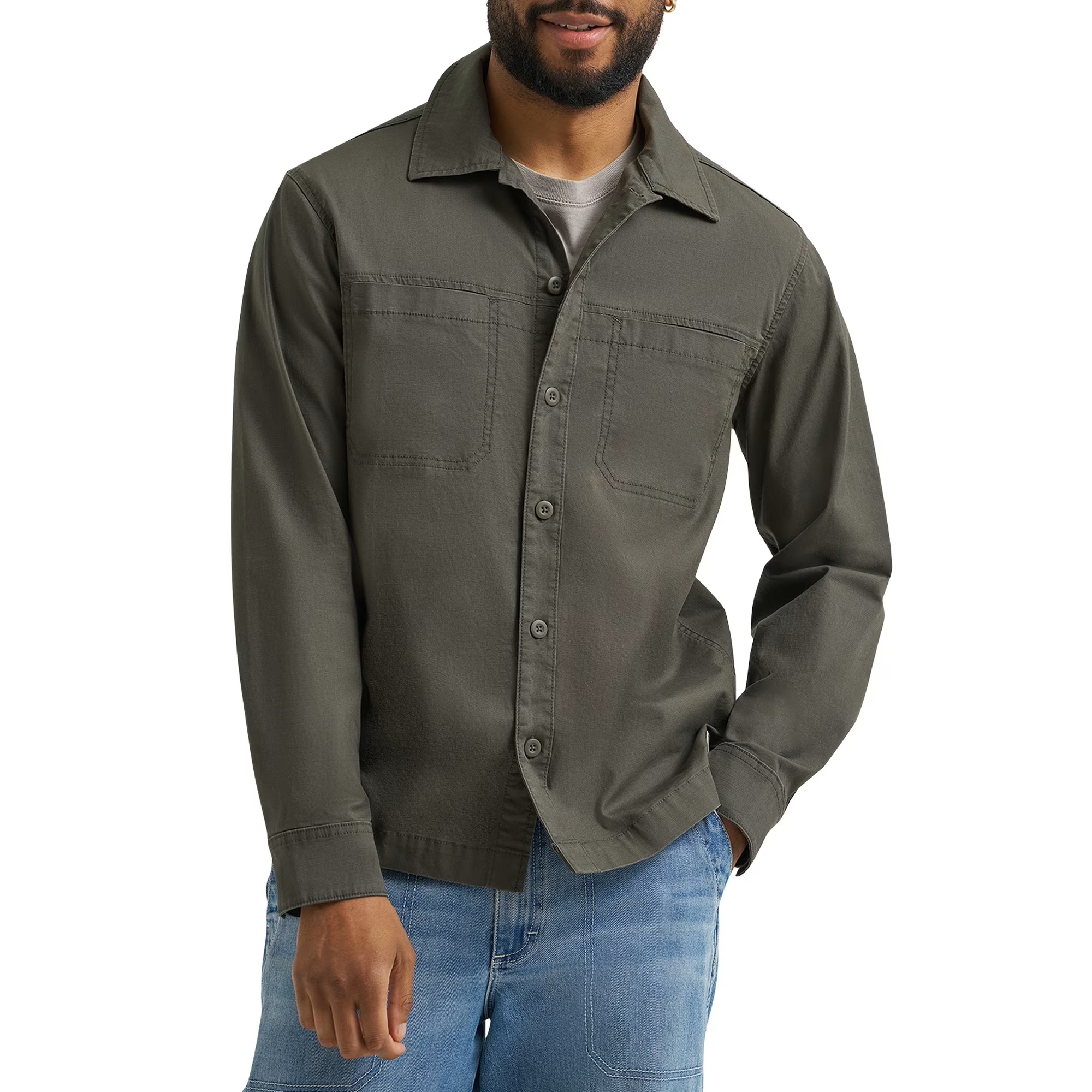 Áo sơ mi Wrangler® Men's Utility Shirt - Deep Depths