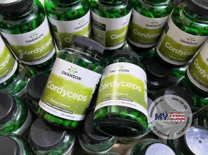 Đông trùng hạ thảo swanson premium cordyceps 600 mg