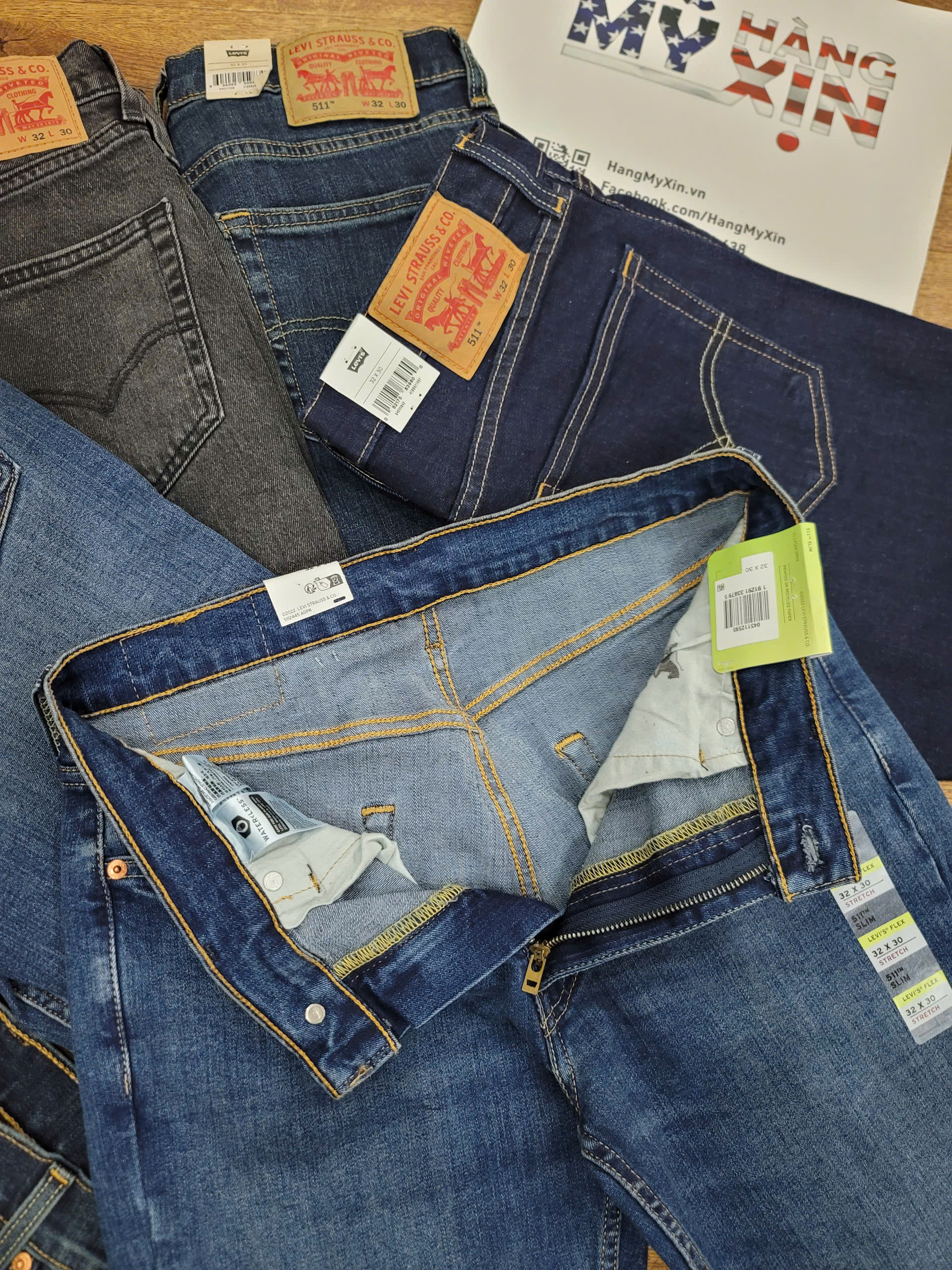 Jeans Levi's 511 Slim fit advanced stretch - Panda