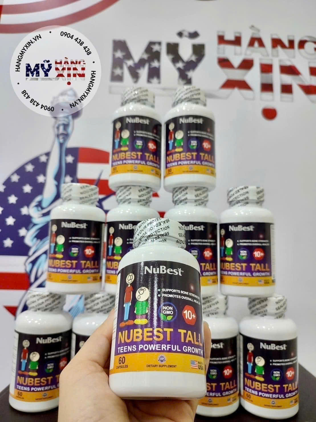 Viên uống hỗ trợ tăng chiều cao cho bé Nubest Tall - 60 viên