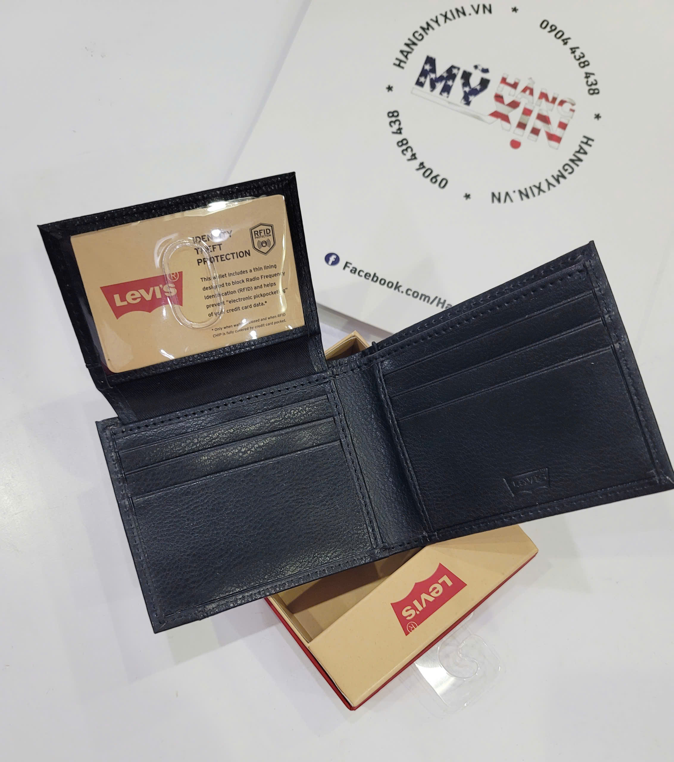 Ví Levis đen túi jeans