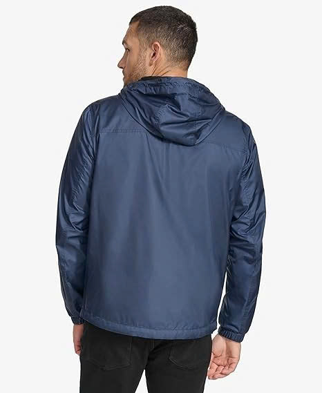 Jacket Calvin Klein Fleece Lined Windbreaker - Navy