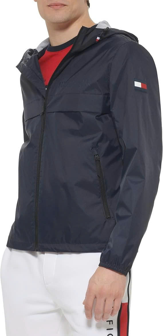 Khoác gió Tommy lightweight breathble waterproof - Navy