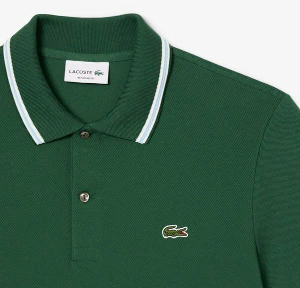 Polo Lacoste Smart Paris Contrast Neck - Green