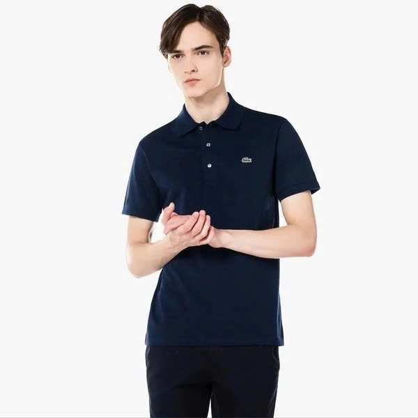 Polo Lacoste Slim Fit L.12.12 Piqué - Navy Blue